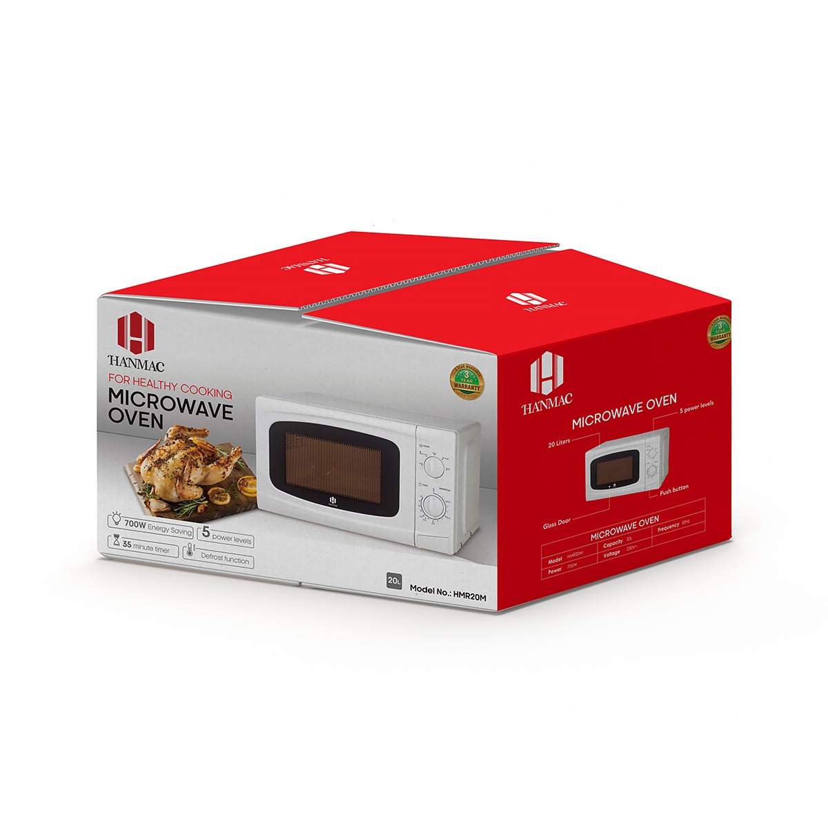 HANMAC 20L Manual Microwave - Image 2