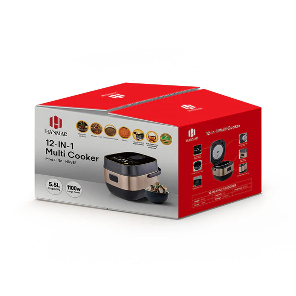 HANMAC 5.5L 12-IN-1 Multi-Functional Electric Cooker - Image 3